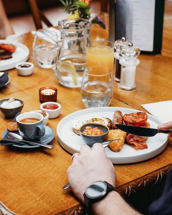 Breakfast served on Saturday